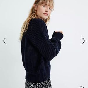 Madewell Fairbanks Sweater in Navy